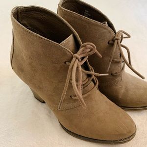 Taupe MIA Booties Size 6.5